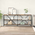 Konsolentisch mit Regal Altholz 180 x 30 x 75 cm Holzwerkstoff