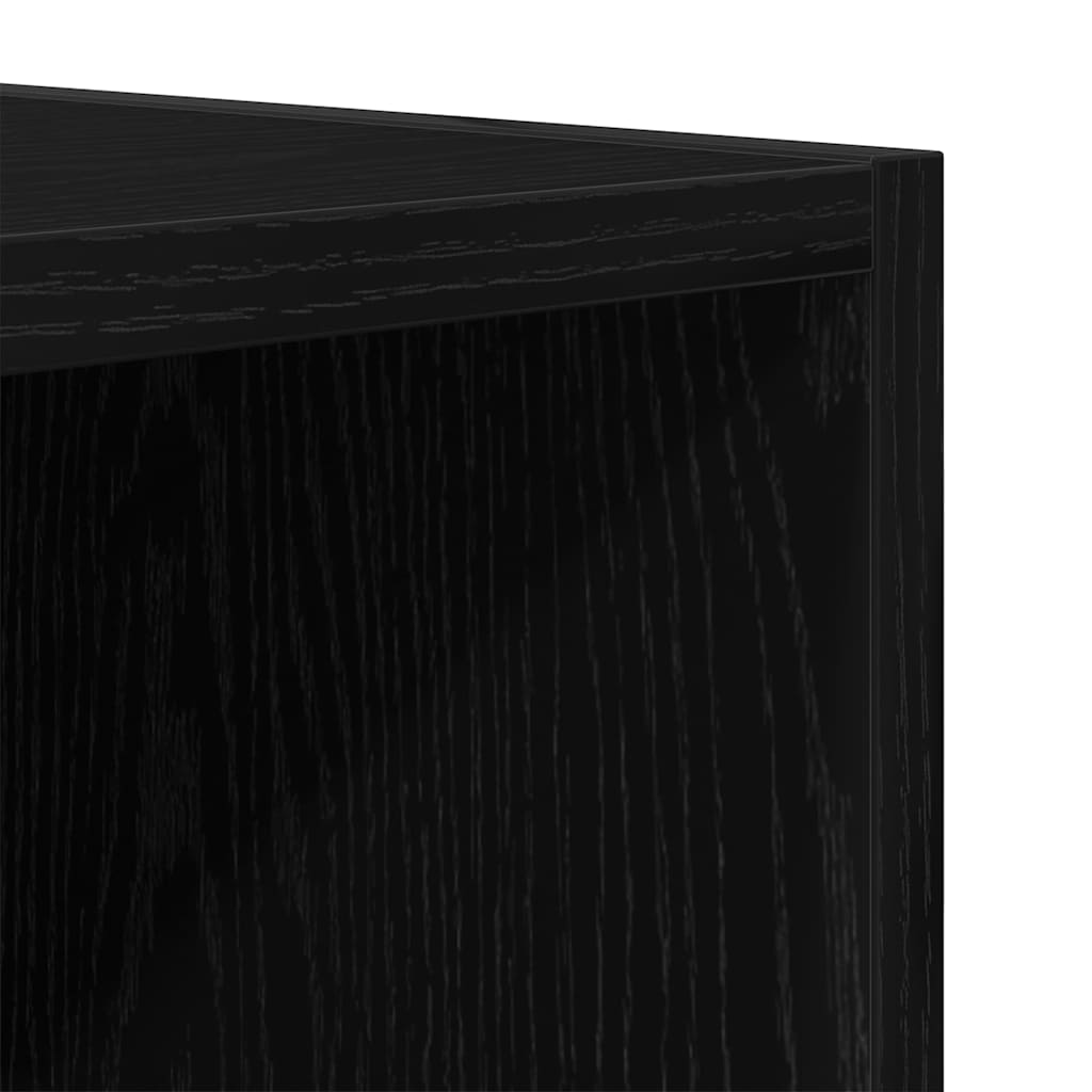 TV-Schränk Schwarz Eichen-Optik 103,5 x 30 x 50 cm