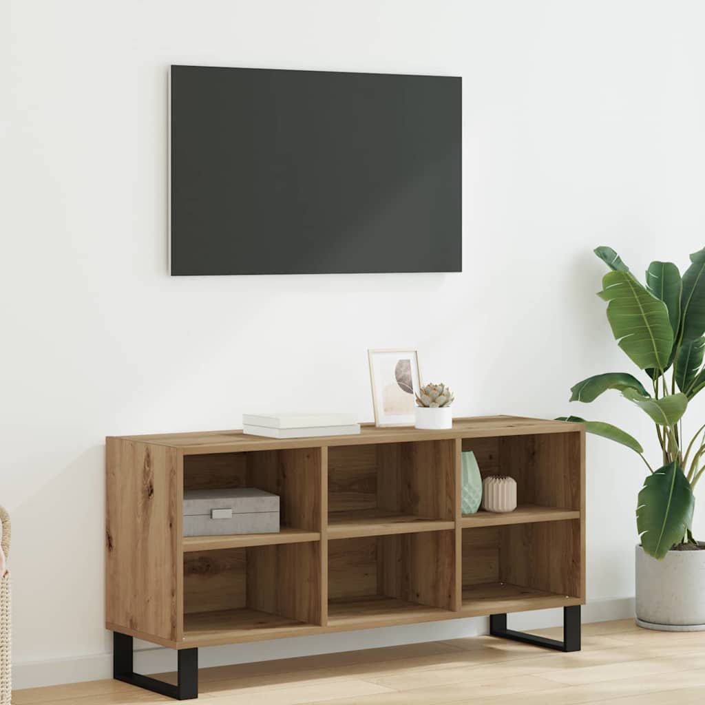 TV-Schränk Artisan-Eiche 103,5 x 30 x 50 cm Holzwerkstoff
