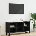 TV-Schränk Schwarz Eichen-Optik 103,5 x 30 x 50 cm