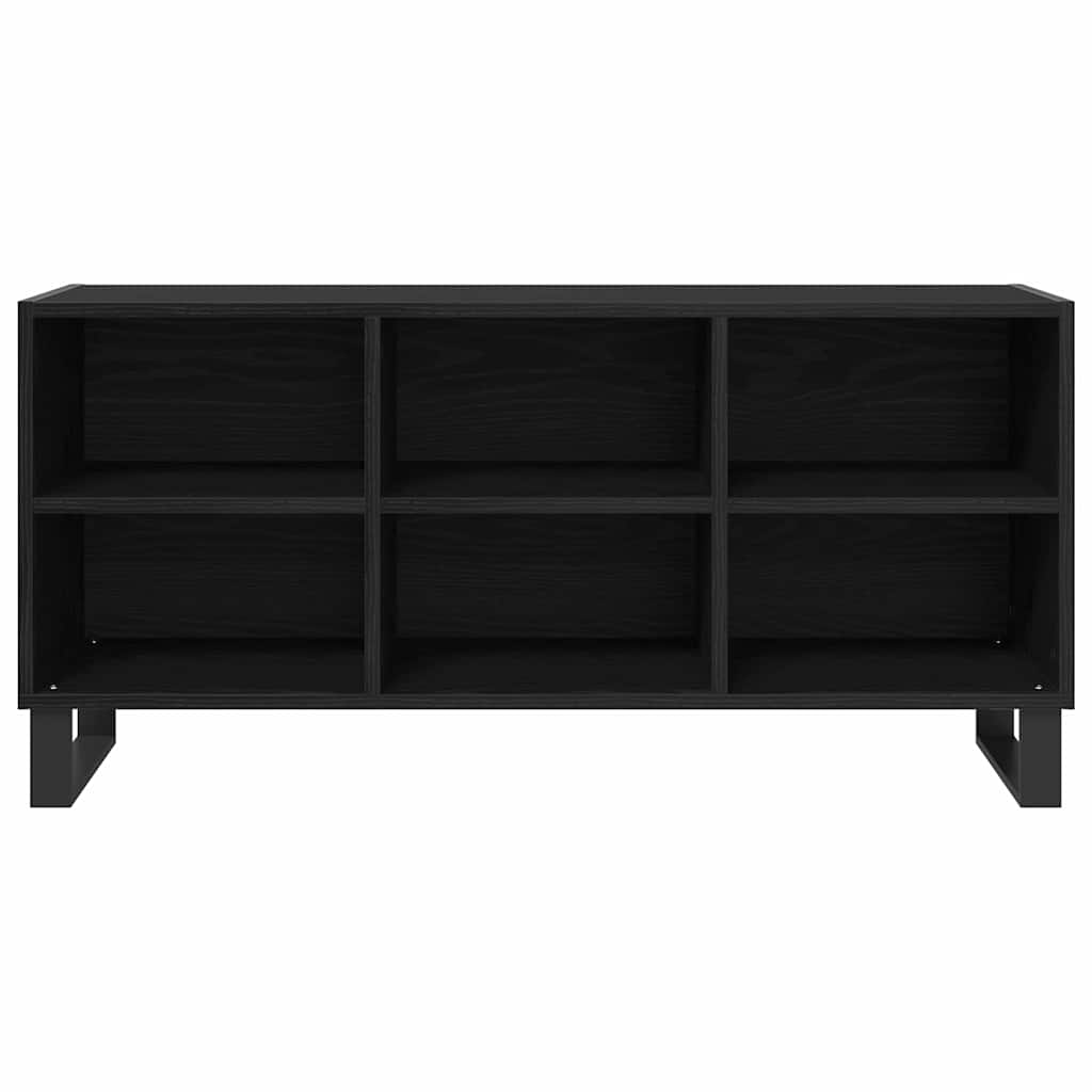 TV-Schränk Schwarz Eichen-Optik 103,5 x 30 x 50 cm