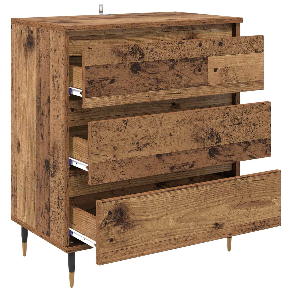 Sideboard mit Schubladen Altholz 60 x 35 x 70 cm Holzwerkstoff