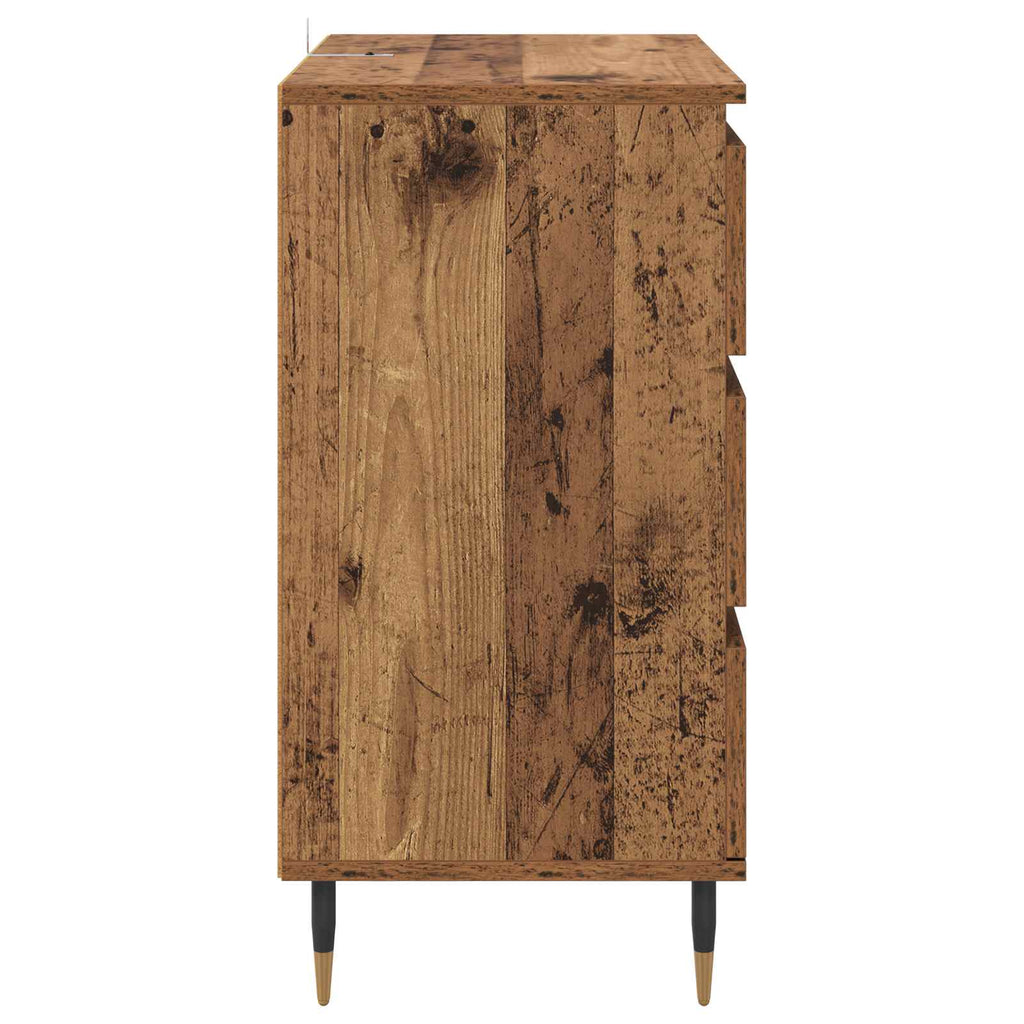 Sideboard mit Schubladen Altholz 60 x 35 x 70 cm Holzwerkstoff