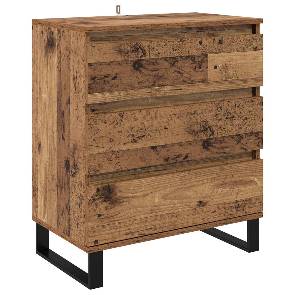 Sideboard mit Schubladen Altholz 60 x 35 x 70 cm Holzwerkstoff