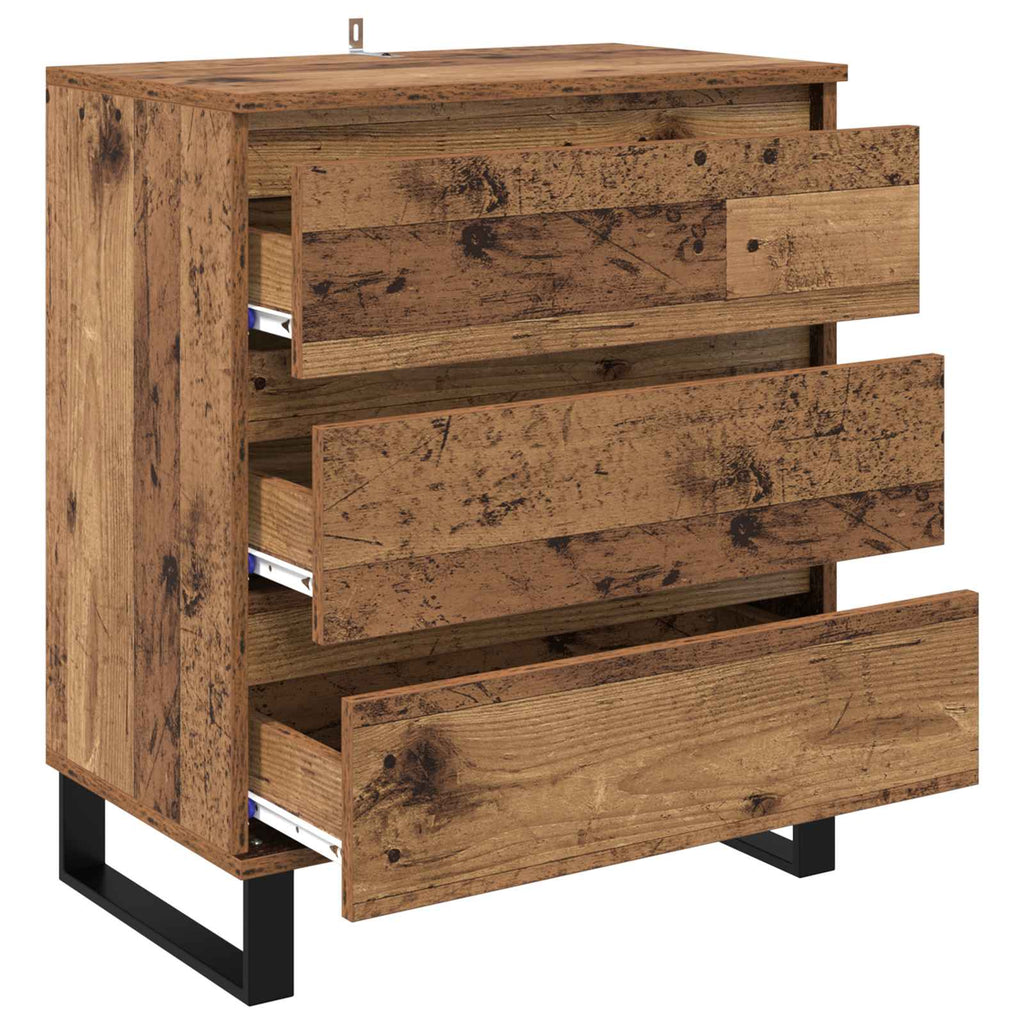 Sideboard mit Schubladen Altholz 60 x 35 x 70 cm Holzwerkstoff