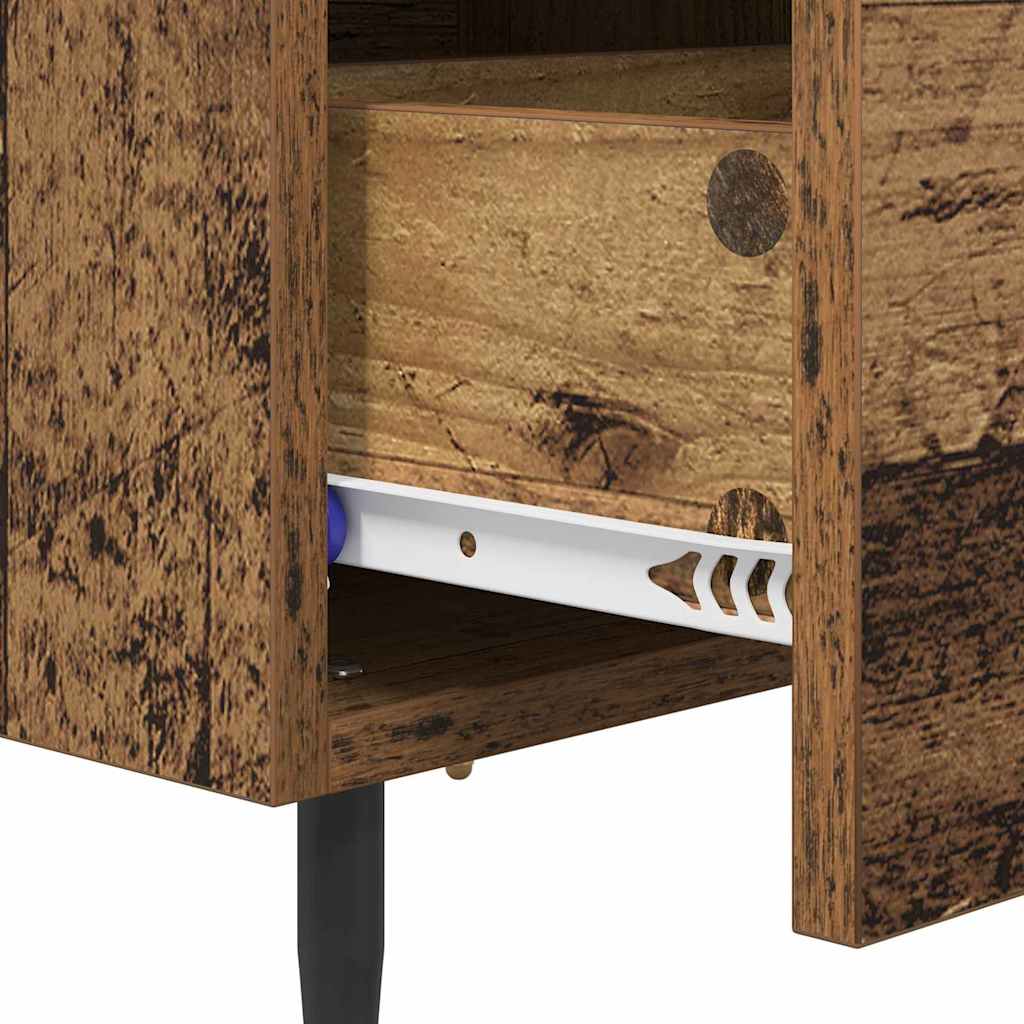 Nachttisch 2 pcs Altholz 40 x 35 x 47,5 cm Holzwerkstoff