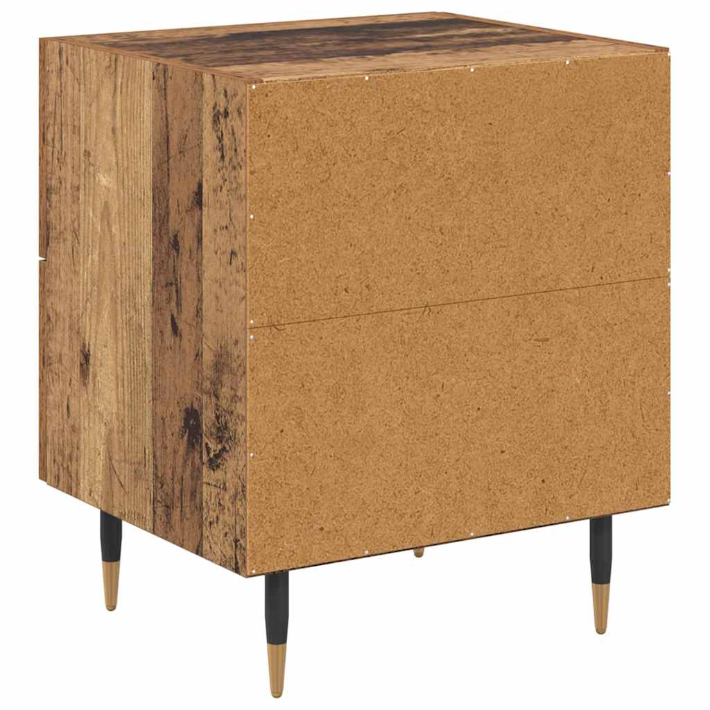 Nachttisch 2 pcs Altholz 40 x 35 x 47,5 cm Holzwerkstoff