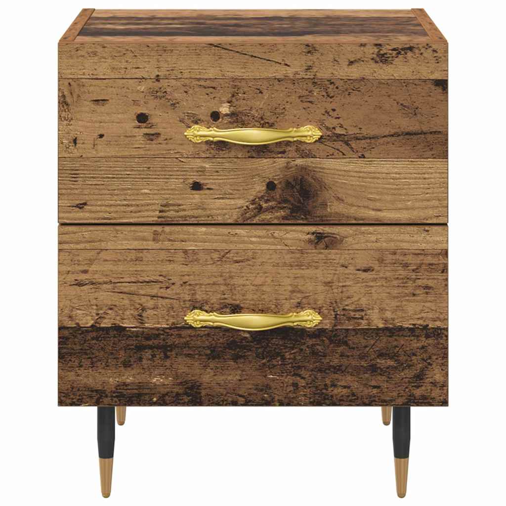 Nachttisch 2 pcs Altholz 40 x 35 x 47,5 cm Holzwerkstoff