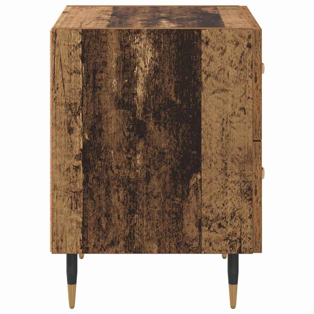 Nachttisch 2 pcs Altholz 40 x 35 x 47,5 cm Holzwerkstoff