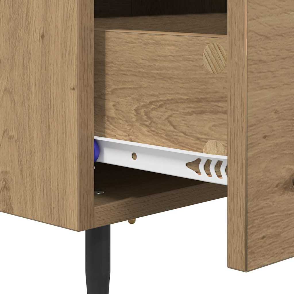 Nachttisch 2 pcs Artisan-Eiche 40 x 35 x 47,5 cm Holzwerkstoff