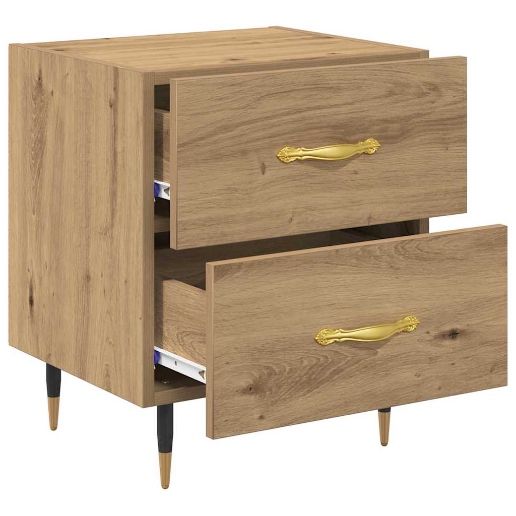 Nachttisch 2 pcs Artisan-Eiche 40 x 35 x 47,5 cm Holzwerkstoff