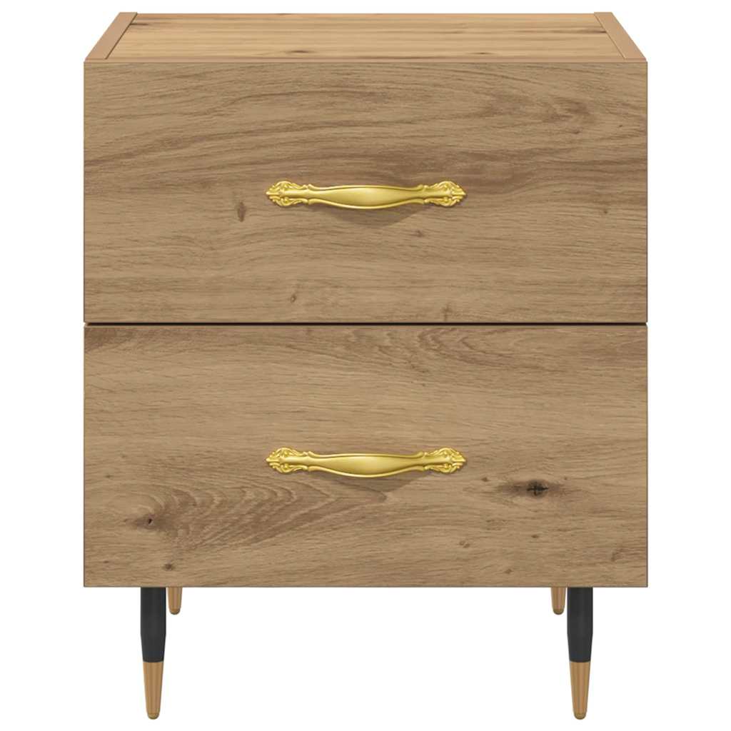 Nachttisch 2 pcs Artisan-Eiche 40 x 35 x 47,5 cm Holzwerkstoff