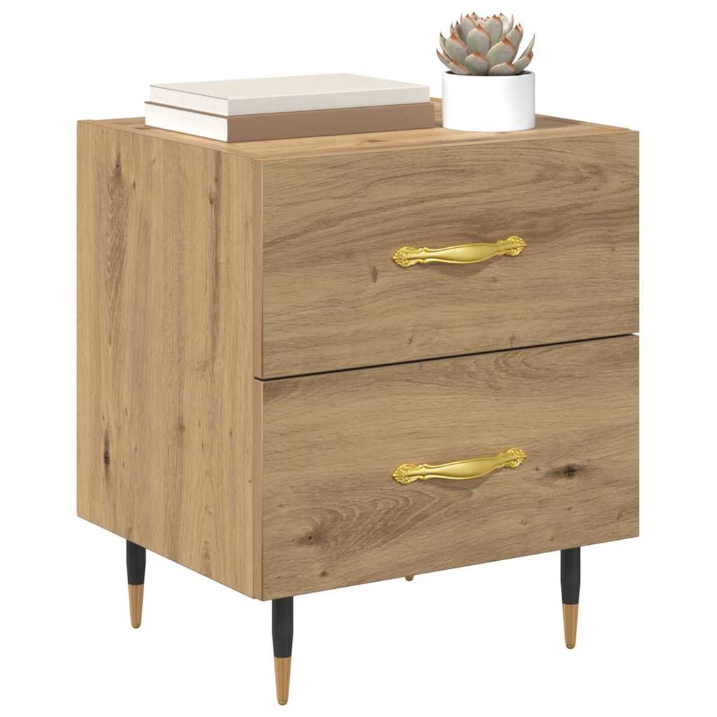 Nachttisch 2 pcs Artisan-Eiche 40 x 35 x 47,5 cm Holzwerkstoff