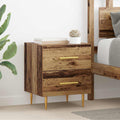 Nachttisch 2 pcs Altholz 40 x 35 x 47,5 cm Holzwerkstoff