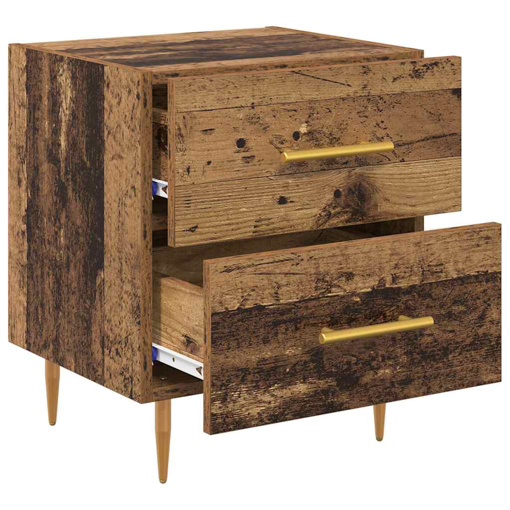 Nachttisch 2 pcs Altholz 40 x 35 x 47,5 cm Holzwerkstoff