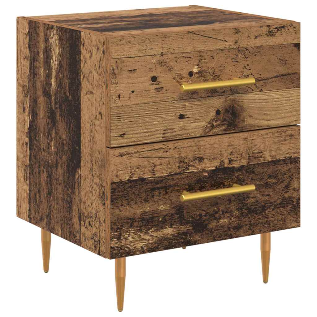 Nachttisch 2 pcs Altholz 40 x 35 x 47,5 cm Holzwerkstoff