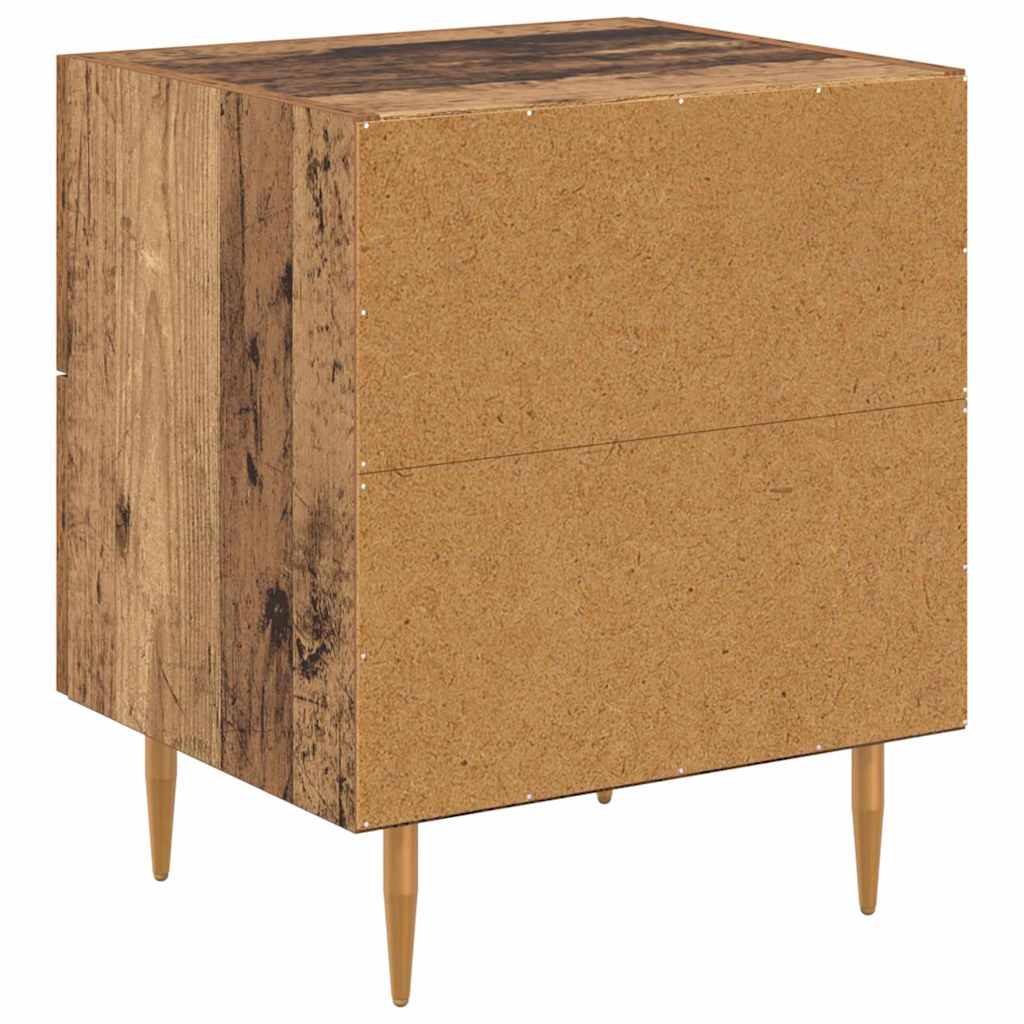 Nachttisch 2 pcs Altholz 40 x 35 x 47,5 cm Holzwerkstoff