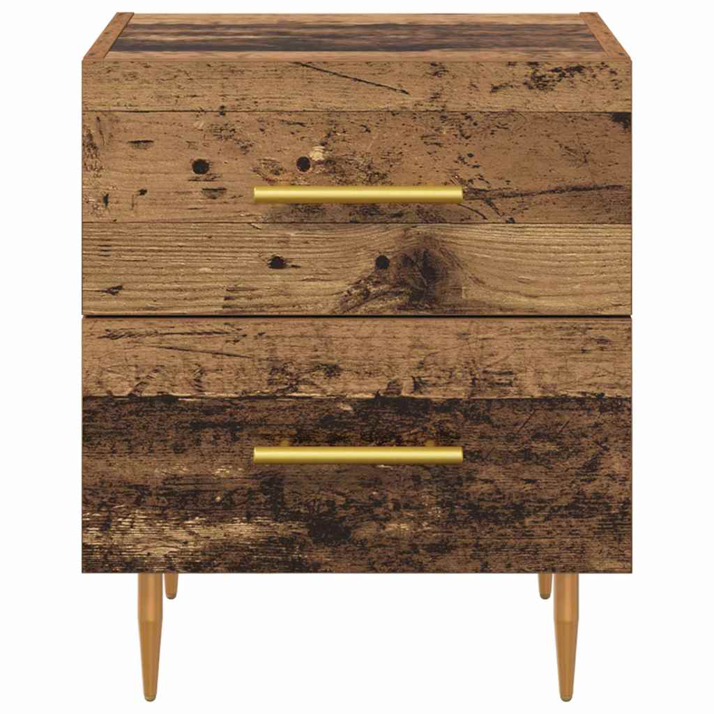 Nachttisch 2 pcs Altholz 40 x 35 x 47,5 cm Holzwerkstoff