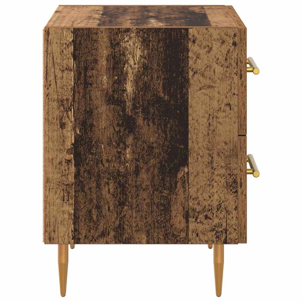 Nachttisch 2 pcs Altholz 40 x 35 x 47,5 cm Holzwerkstoff