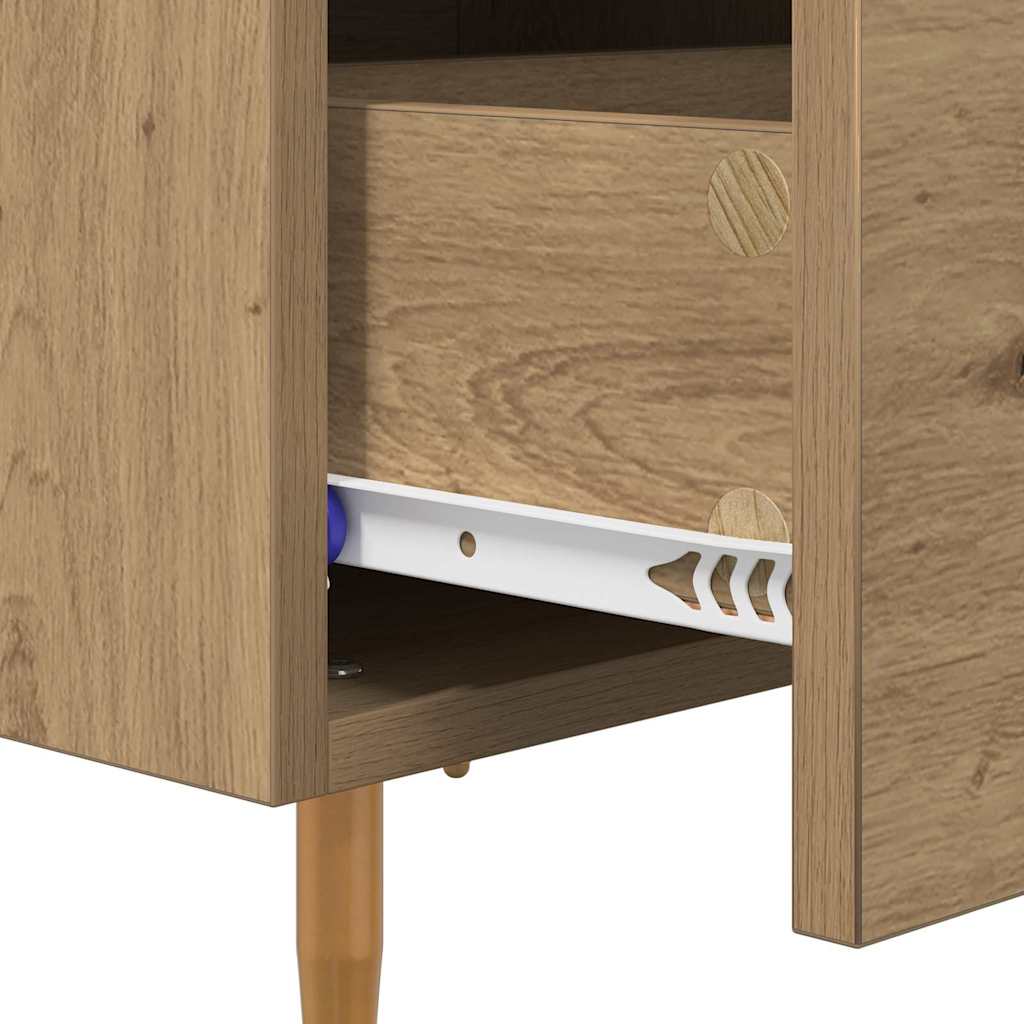 Nachttisch 2 pcs Artisan-Eiche 40 x 35 x 47,5 cm Holzwerkstoff