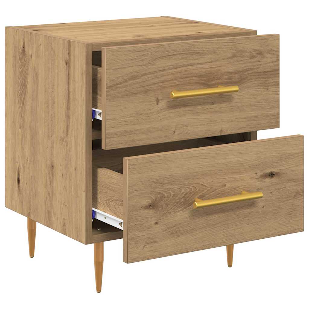Nachttisch 2 pcs Artisan-Eiche 40 x 35 x 47,5 cm Holzwerkstoff