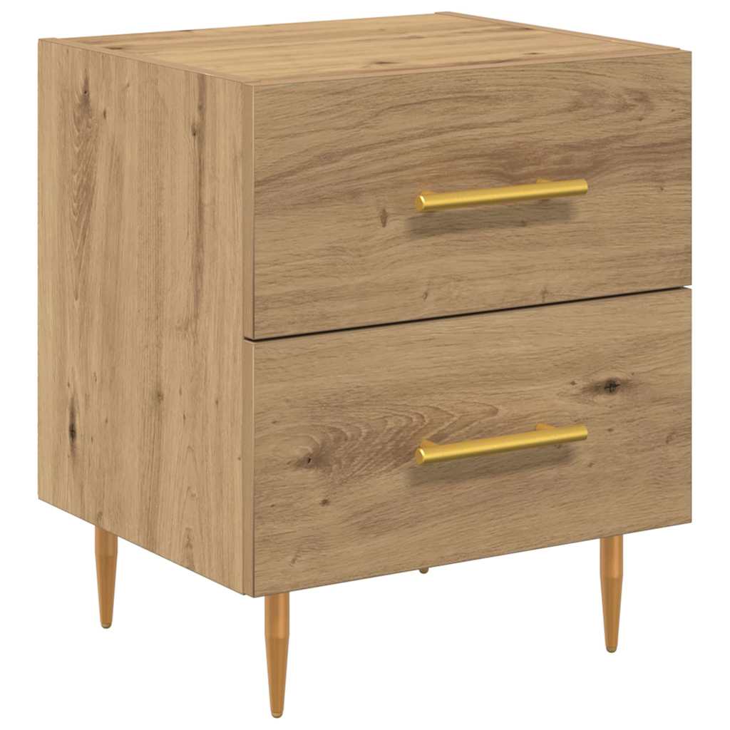 Nachttisch 2 pcs Artisan-Eiche 40 x 35 x 47,5 cm Holzwerkstoff