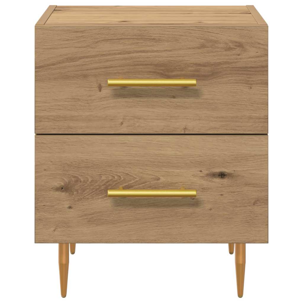 Nachttisch 2 pcs Artisan-Eiche 40 x 35 x 47,5 cm Holzwerkstoff