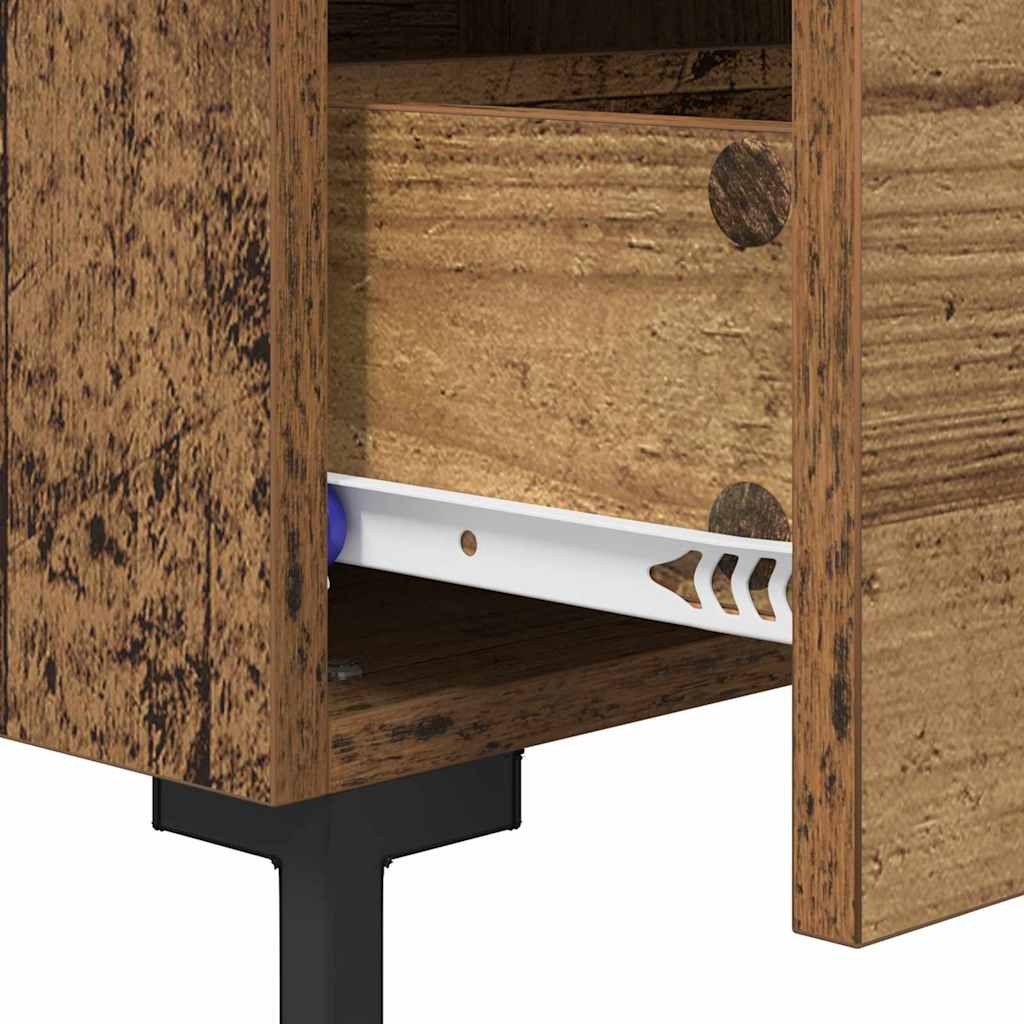 Nachttisch 2 pcs Altholz 40 x 35 x 47,5 cm Holzwerkstoff
