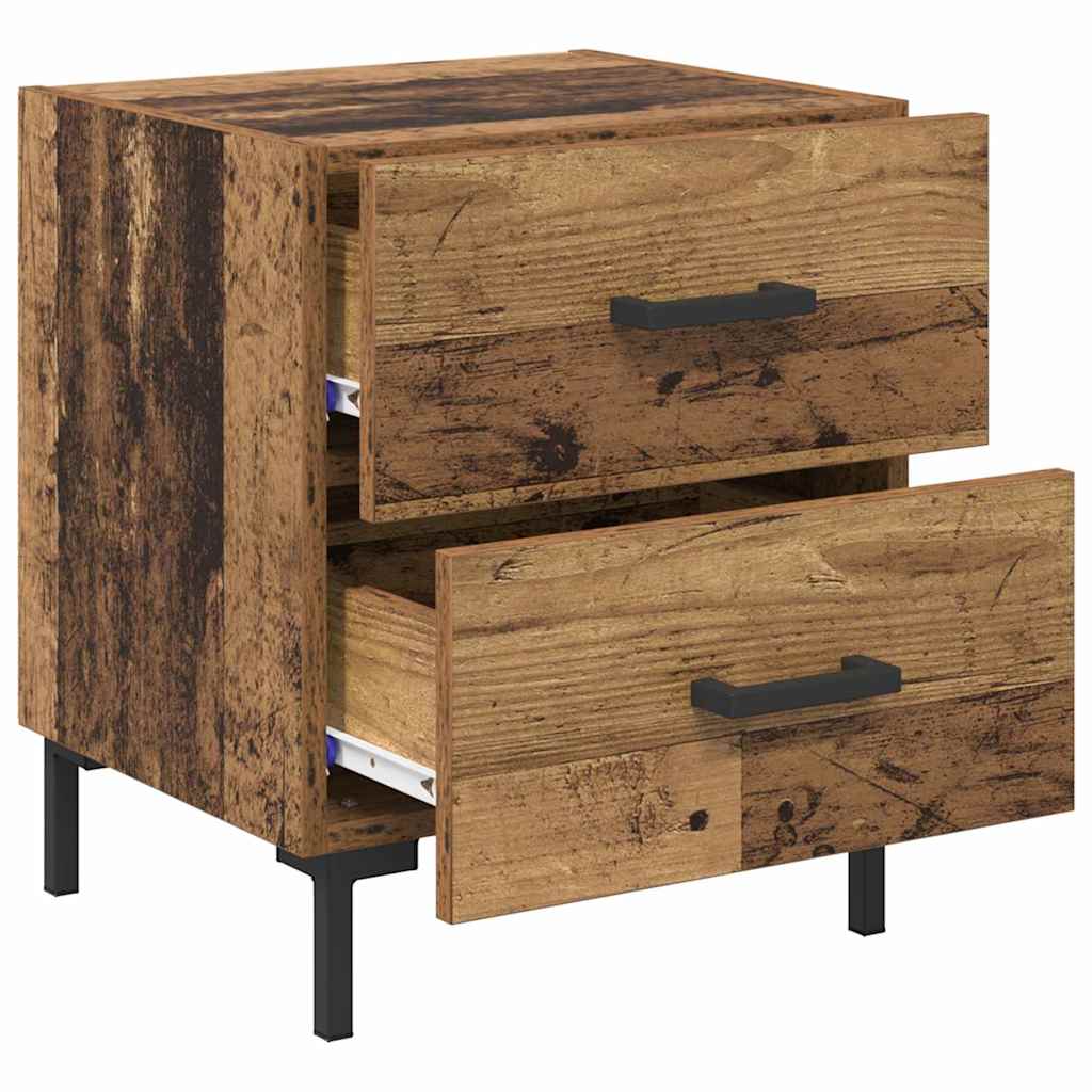 Nachttisch 2 pcs Altholz 40 x 35 x 47,5 cm Holzwerkstoff
