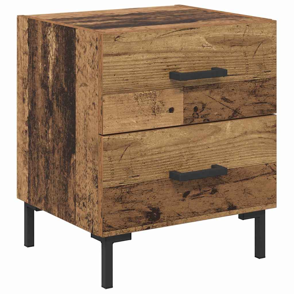 Nachttisch 2 pcs Altholz 40 x 35 x 47,5 cm Holzwerkstoff