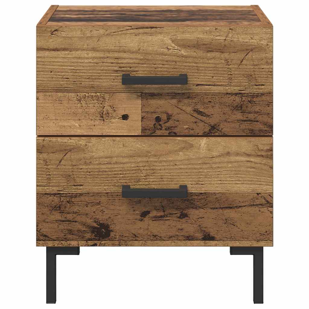 Nachttisch 2 pcs Altholz 40 x 35 x 47,5 cm Holzwerkstoff