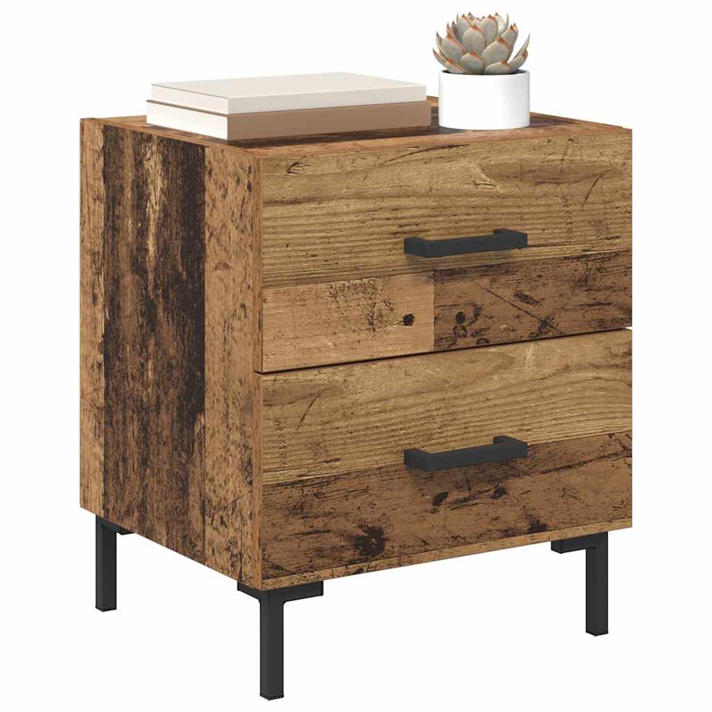 Nachttisch 2 pcs Altholz 40 x 35 x 47,5 cm Holzwerkstoff