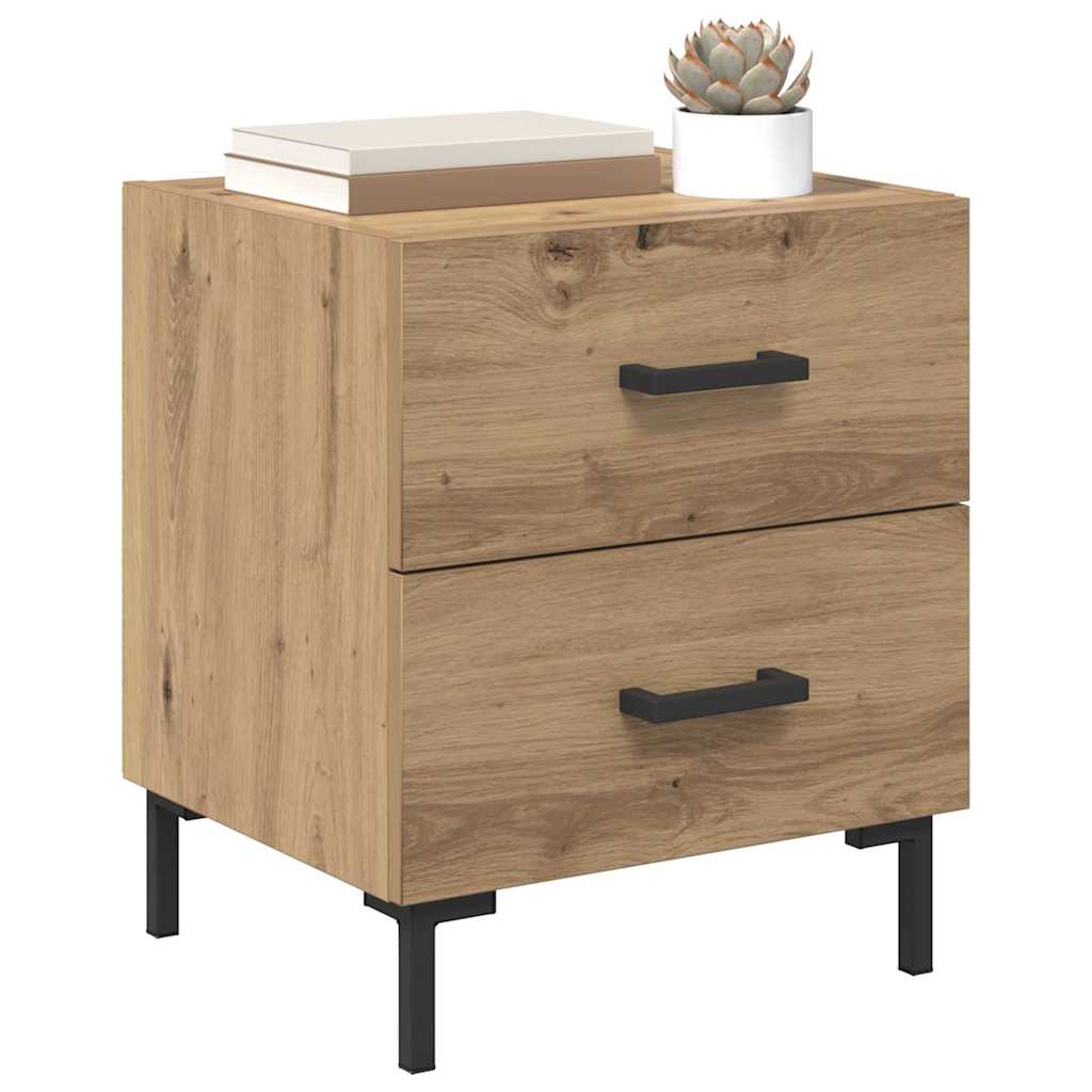 Nachttisch 2 pcs Artisan-Eiche 40 x 35 x 47,5 cm Holzwerkstoff