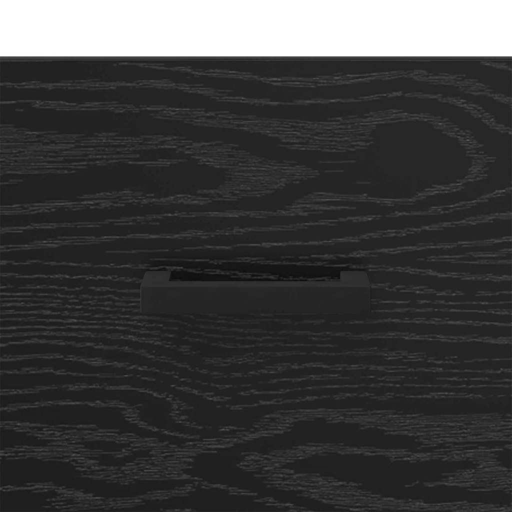 Nachttisch 2 pcs Schwarz Eichen-Optik 40 x 35 x 47,5 cm