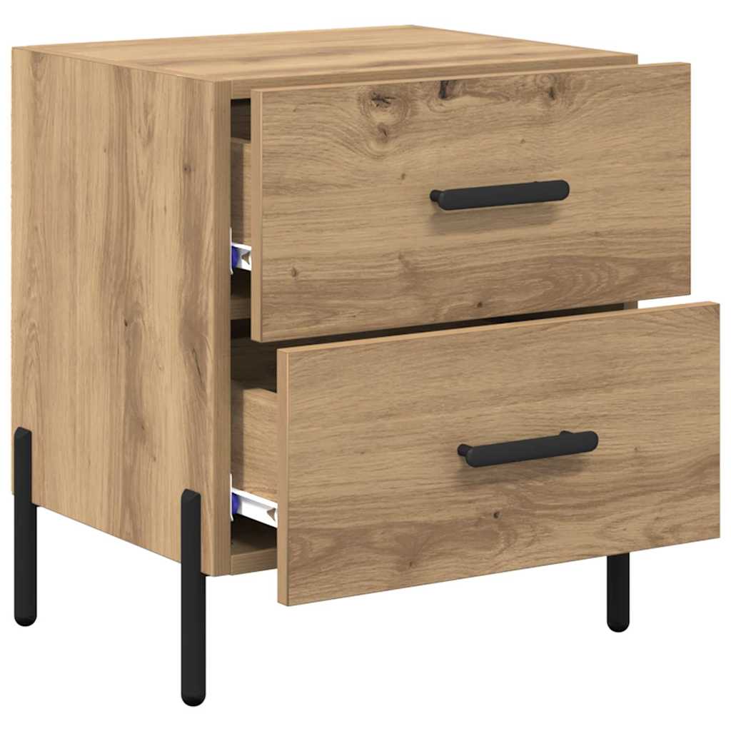 Nachttisch 2 pcs Artisan-Eiche 40 x 35 x 47,5 cm Holzwerkstoff