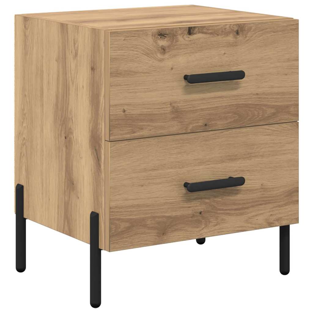 Nachttisch 2 pcs Artisan-Eiche 40 x 35 x 47,5 cm Holzwerkstoff