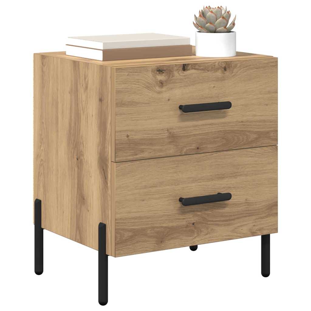 Nachttisch 2 pcs Artisan-Eiche 40 x 35 x 47,5 cm Holzwerkstoff
