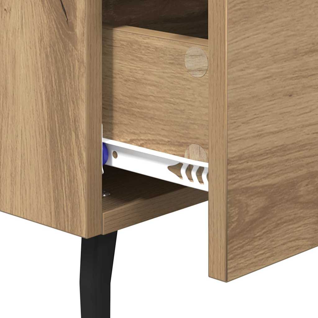 Nachttisch 2 pcs Artisan-Eiche 40 x 35 x 47,5 cm Holzwerkstoff