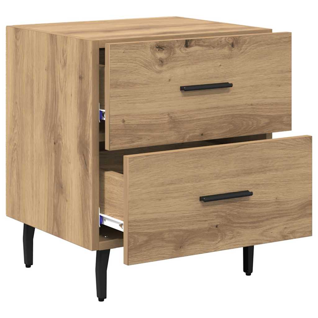 Nachttisch 2 pcs Artisan-Eiche 40 x 35 x 47,5 cm Holzwerkstoff