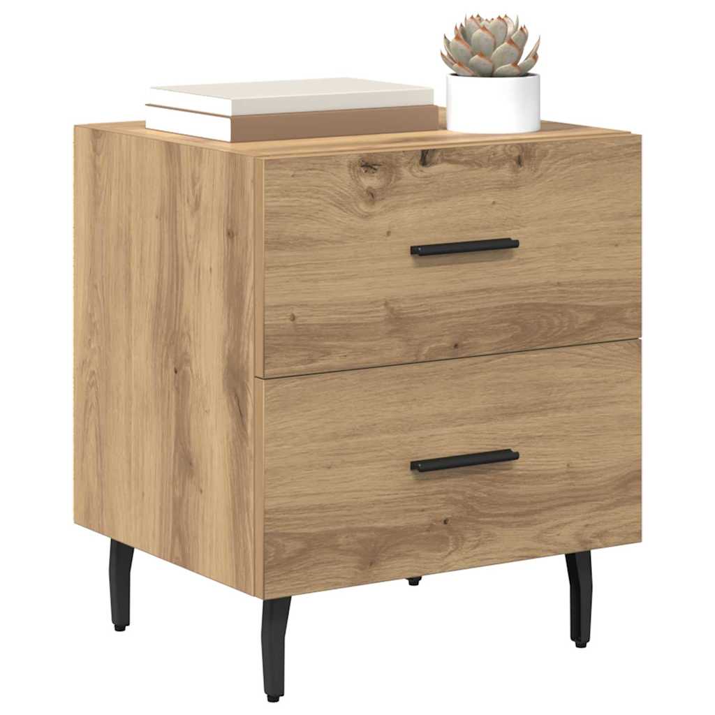 Nachttisch 2 pcs Artisan-Eiche 40 x 35 x 47,5 cm Holzwerkstoff