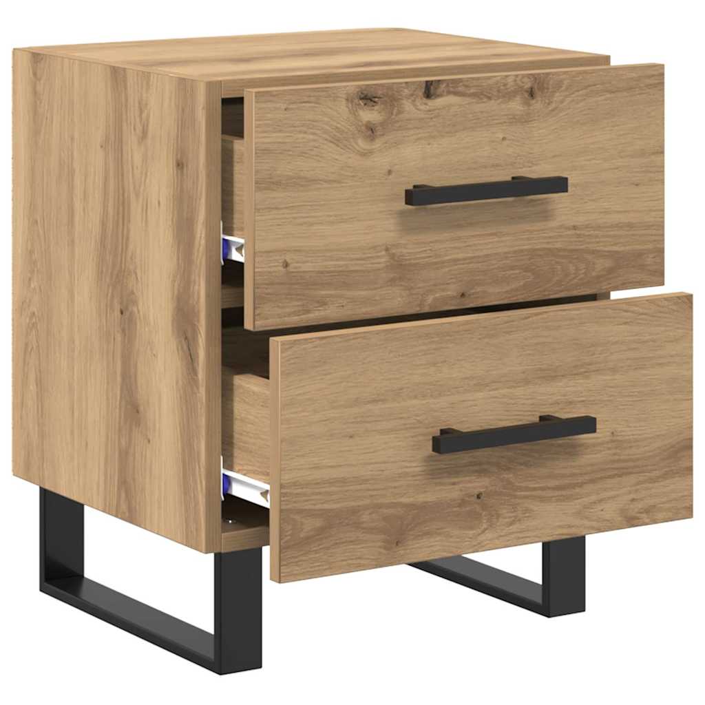 Nachttisch 2 pcs Artisan-Eiche 40 x 35 x 47,5 cm Holzwerkstoff