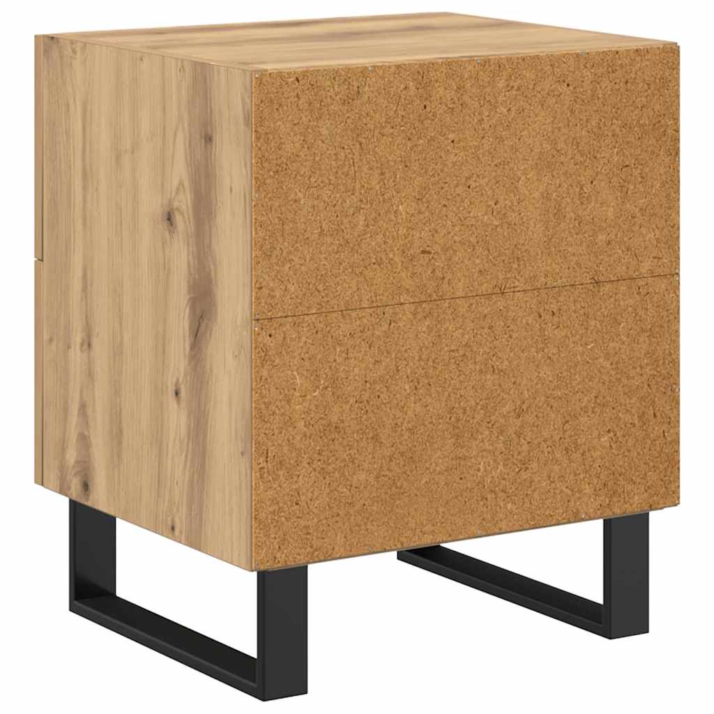 Nachttisch 2 pcs Artisan-Eiche 40 x 35 x 47,5 cm Holzwerkstoff