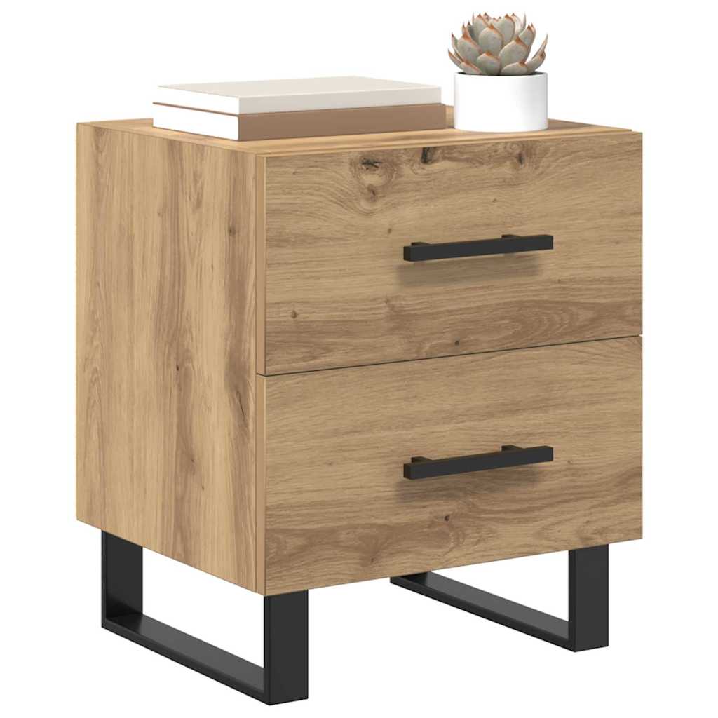 Nachttisch 2 pcs Artisan-Eiche 40 x 35 x 47,5 cm Holzwerkstoff