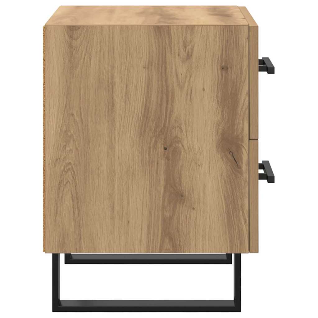 Nachttisch 2 pcs Artisan-Eiche 40 x 35 x 47,5 cm Holzwerkstoff