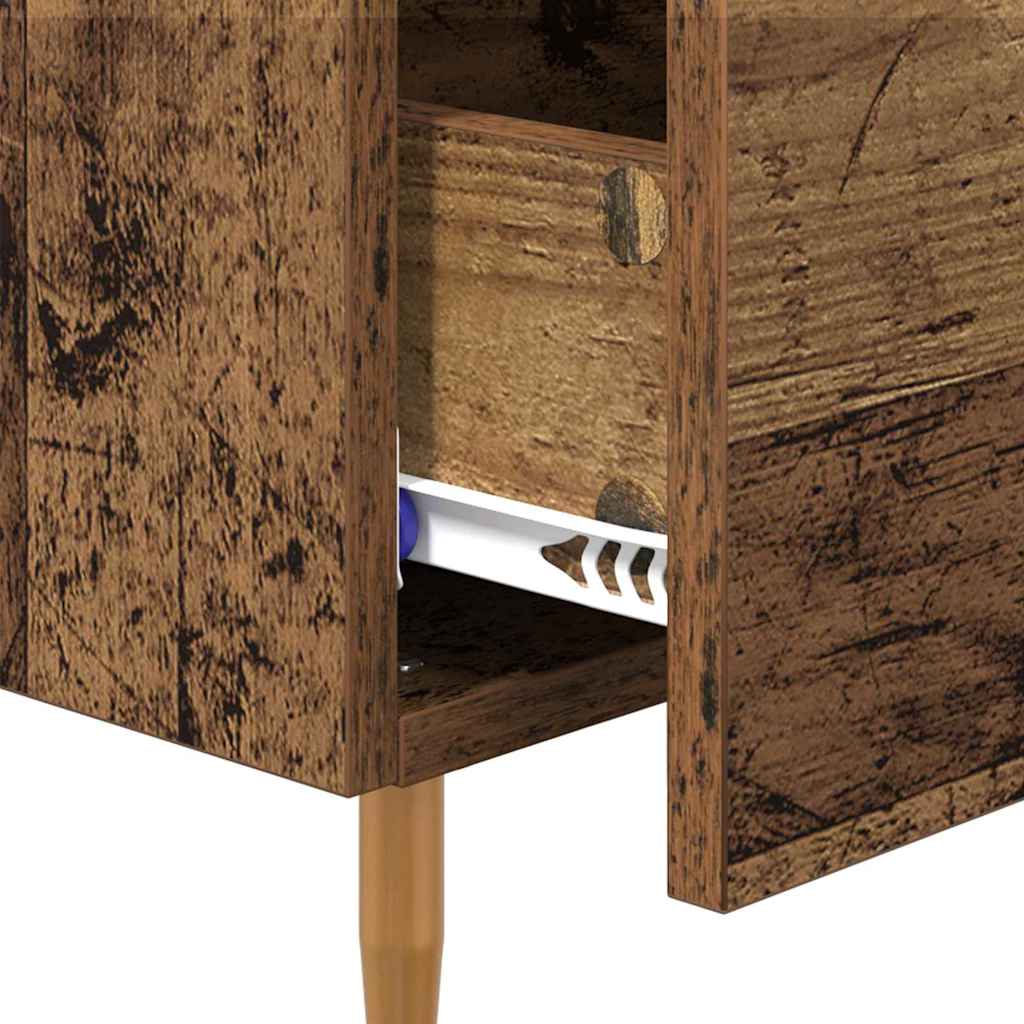 Nachttisch mit Schubladen Braun 40 x 35 x 47,5 cm Holzwerkstoff