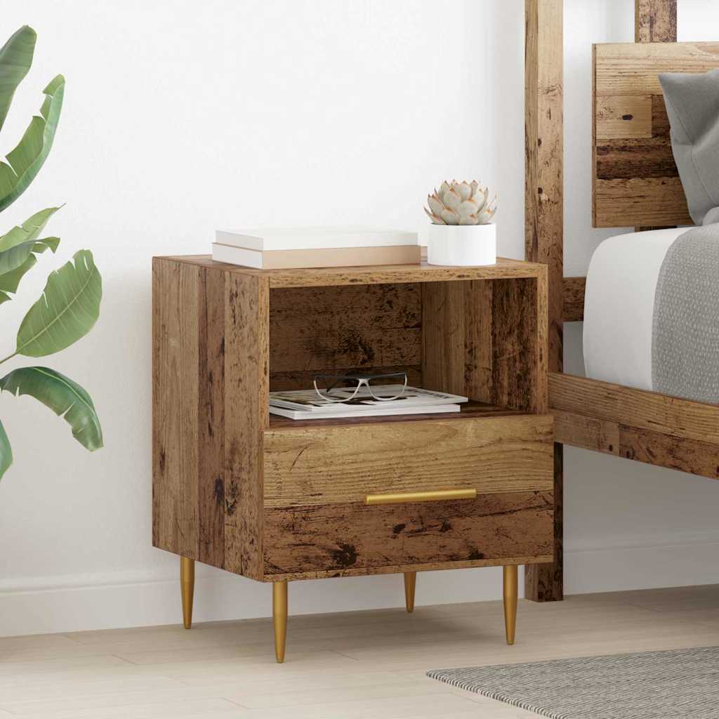 Nachttisch mit Schubladen Braun 40 x 35 x 47,5 cm Holzwerkstoff