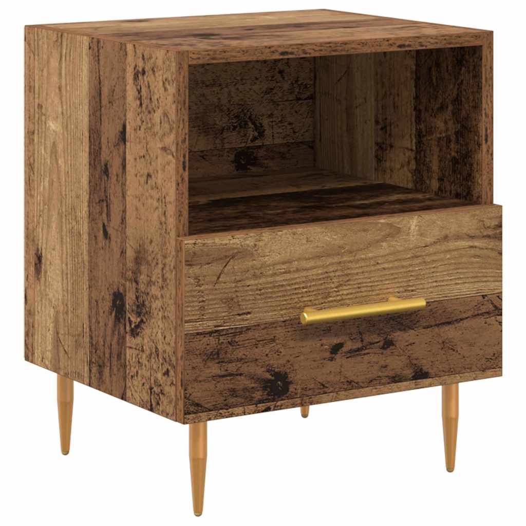 Nachttisch mit Schubladen Braun 40 x 35 x 47,5 cm Holzwerkstoff