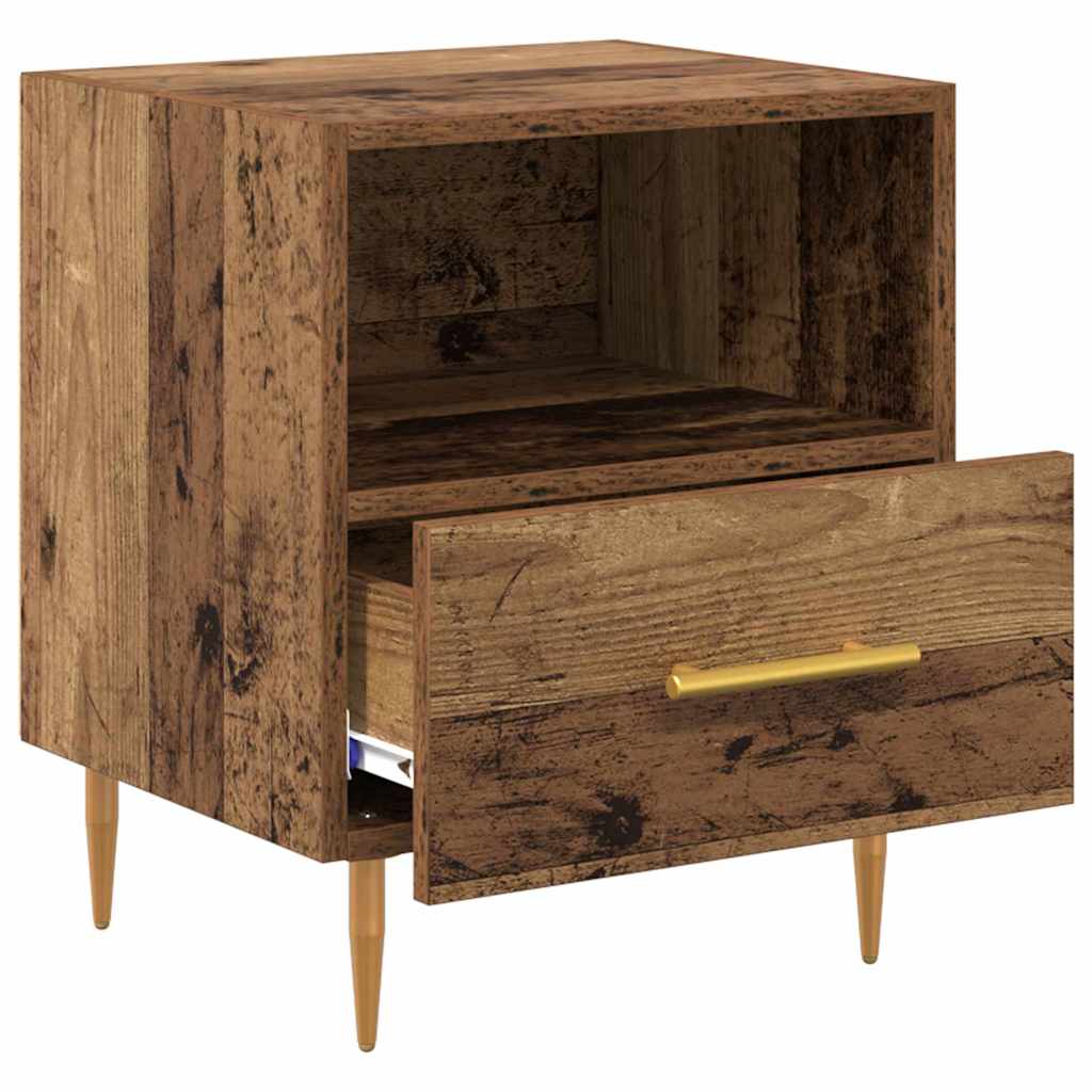 Nachttisch mit Schubladen Braun 40 x 35 x 47,5 cm Holzwerkstoff