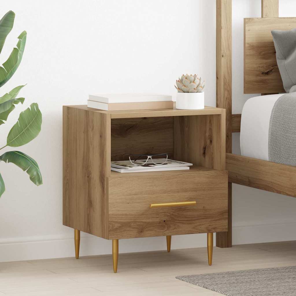 Nachttisch 2 pcs Braun 40 x 35 x 47,5 cm Holzwerkstoff