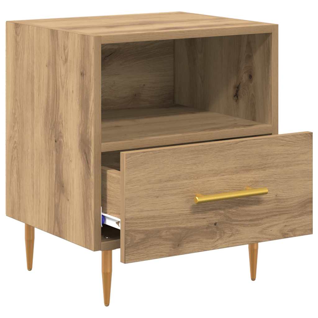 Nachttisch 2 pcs Braun 40 x 35 x 47,5 cm Holzwerkstoff